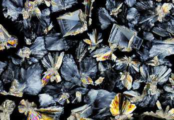 Image showing Saccharose crystals in polarized light
