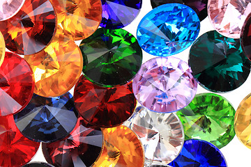 Image showing color glass diamonds