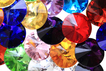 Image showing color glass diamonds