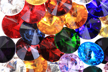 Image showing color glass diamonds