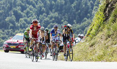 Image showing The Breakaway on Col D'Aspin - Tour de France 2015