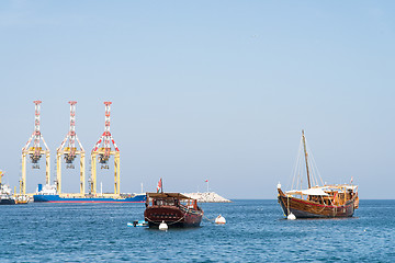 Image showing Classic vessels in Muscat, Oman