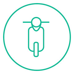 Image showing Scooter line icon.