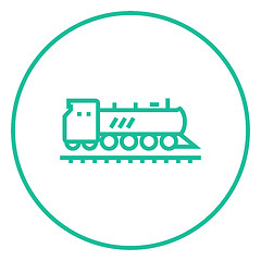 Image showing Train line icon.