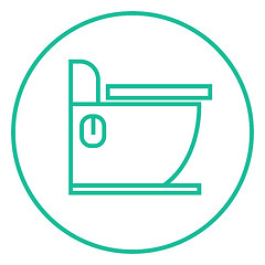 Image showing Toilet line icon.