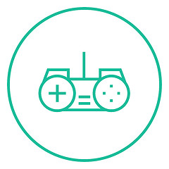 Image showing Joystick line icon.