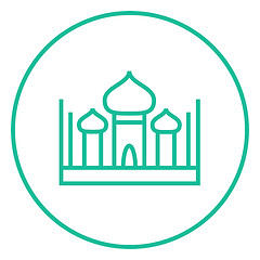 Image showing Mosque line icon.