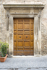 Image showing typical italian door