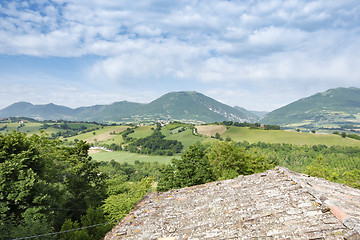 Image showing nice view in Italy Marche near Camerino