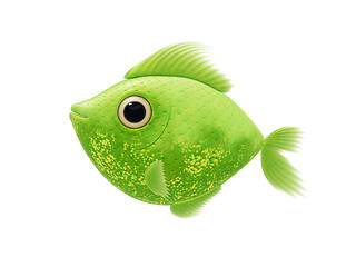 Image showing green fish