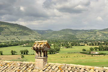 Image showing Landscape view from Spello