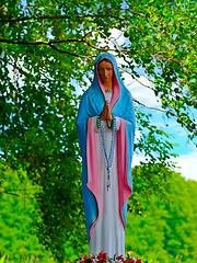 Image showing Lithuania. Statue of Virgin  Mary