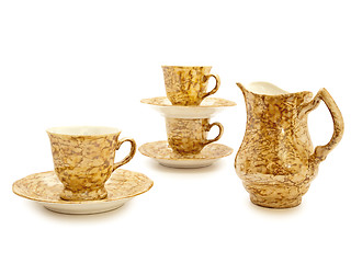 Image showing Coffee Cups And Cream Jug 