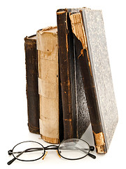 Image showing Glasses And Old Books