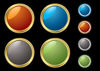 Image showing metal rim buttons