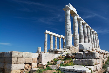 Image showing Temple at Cape Sounion, Greece