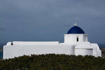 Image showing Chapel near Sarakiniko, Paros, Greece