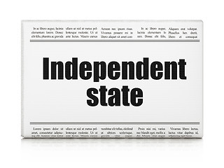 Image showing Politics concept: newspaper headline Independent State