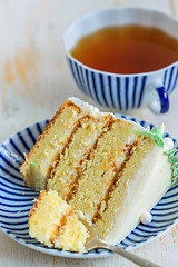 Image showing Piece of cake for tea.