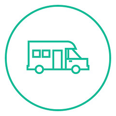 Image showing Motorhome line icon.