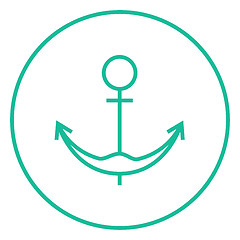 Image showing Anchor line icon.