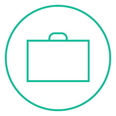 Image showing Briefcase line icon.