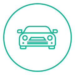 Image showing Car line icon.