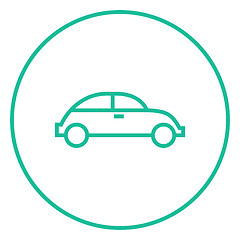 Image showing Car line icon.