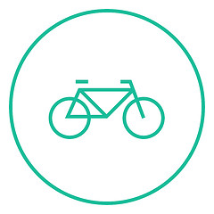 Image showing Bicycle line icon.