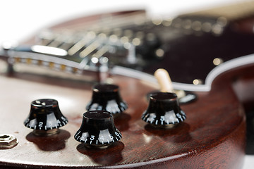 Image showing Electric guitar detail shots