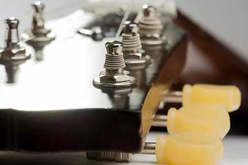 Image showing Electric guitar detail shots