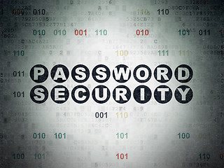 Image showing Safety concept: Password Security on Digital Data Paper background