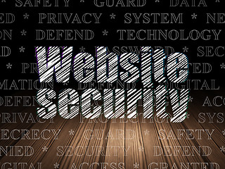 Image showing Privacy concept: Website Security in grunge dark room