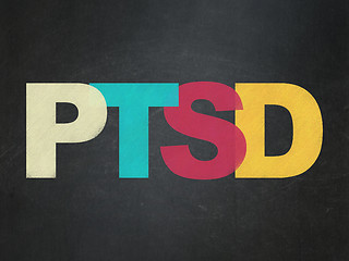Image showing Healthcare concept: PTSD on School board background