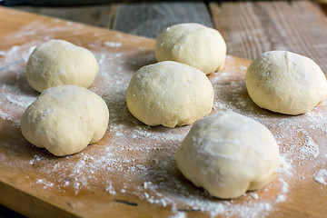 Image showing Billets dough for baking buns.
