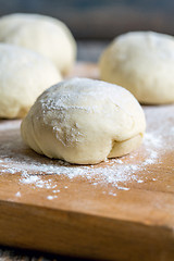 Image showing  Billets dough for baking buns.