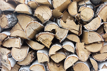 Image showing pile of firewood