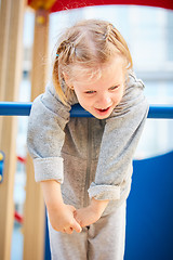 Image showing girl playing at the playground