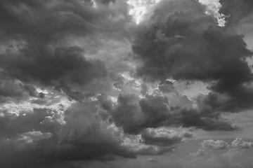 Image showing dark rainy clouds