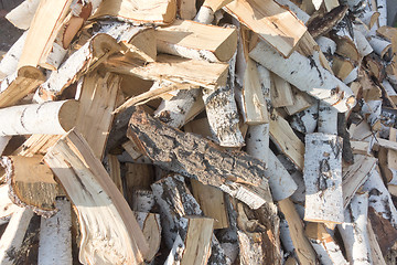 Image showing pile of firewood