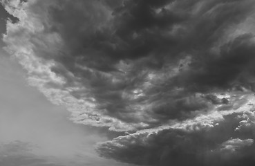 Image showing dark rainy clouds