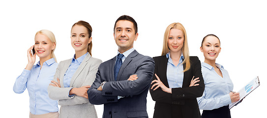 Image showing group of happy business people