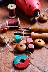 Image showing Handmade with beads