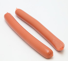 Image showing Two sausages