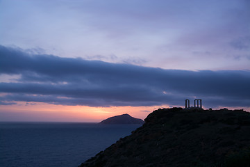 Image showing Temple at Cape Sounion, Greece