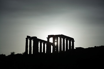 Image showing Temple at Cape Sounion, Greece