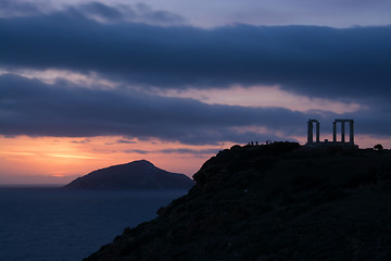 Image showing Temple at Cape Sounion, Greece