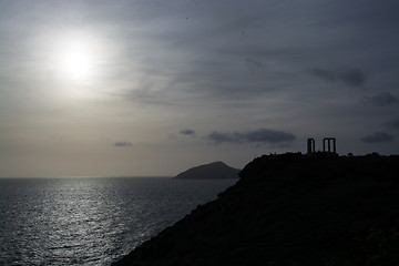 Image showing Temple at Cape Sounion, Greece