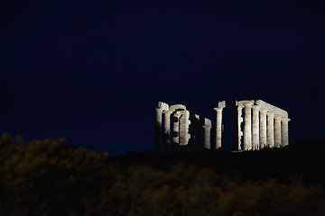 Image showing Temple at Cape Sounion, Greece