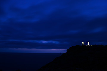 Image showing Temple at Cape Sounion, Greece